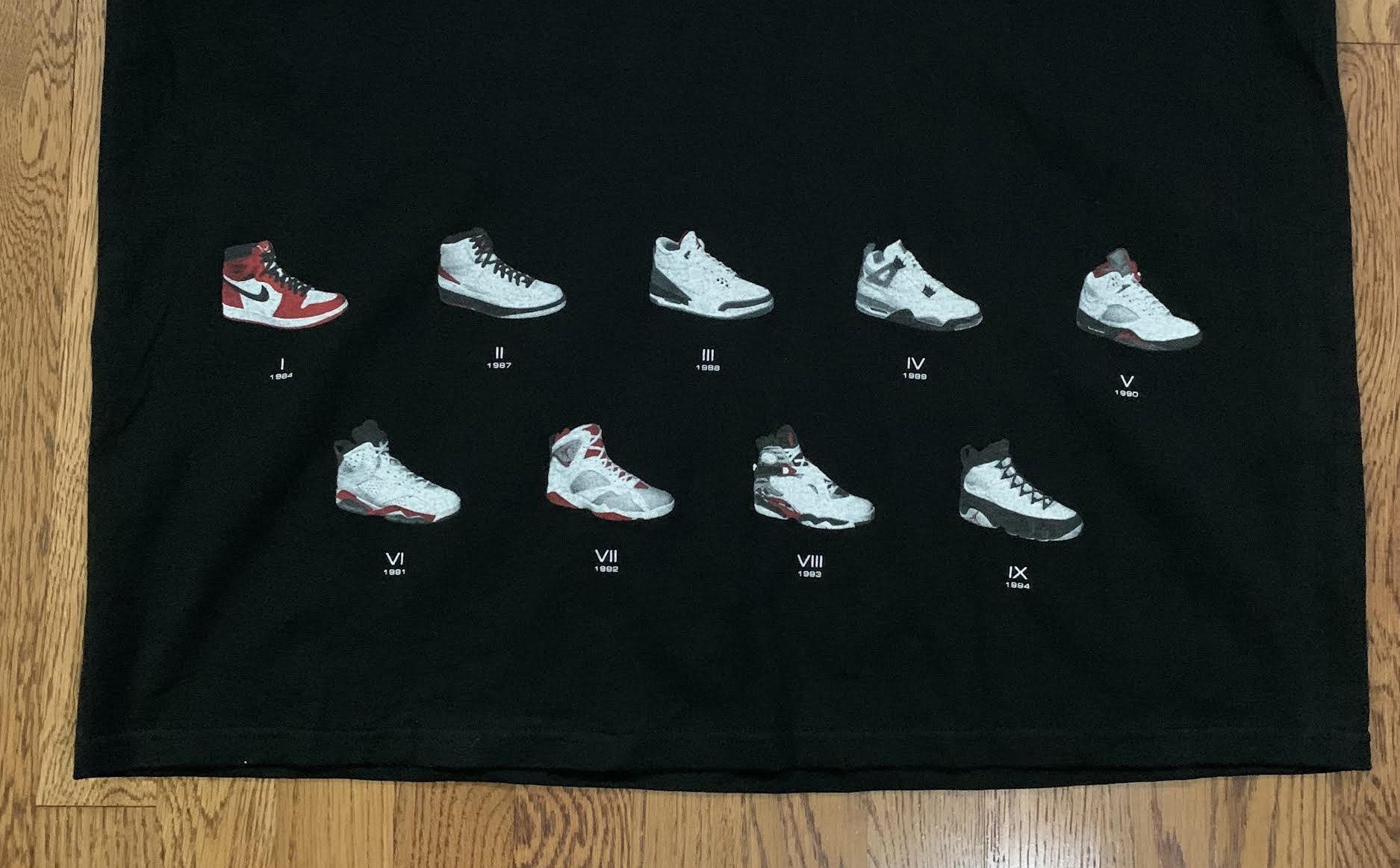 Air Jordan 'Natural History Of The Air Jordan' T Shirt (Size XL